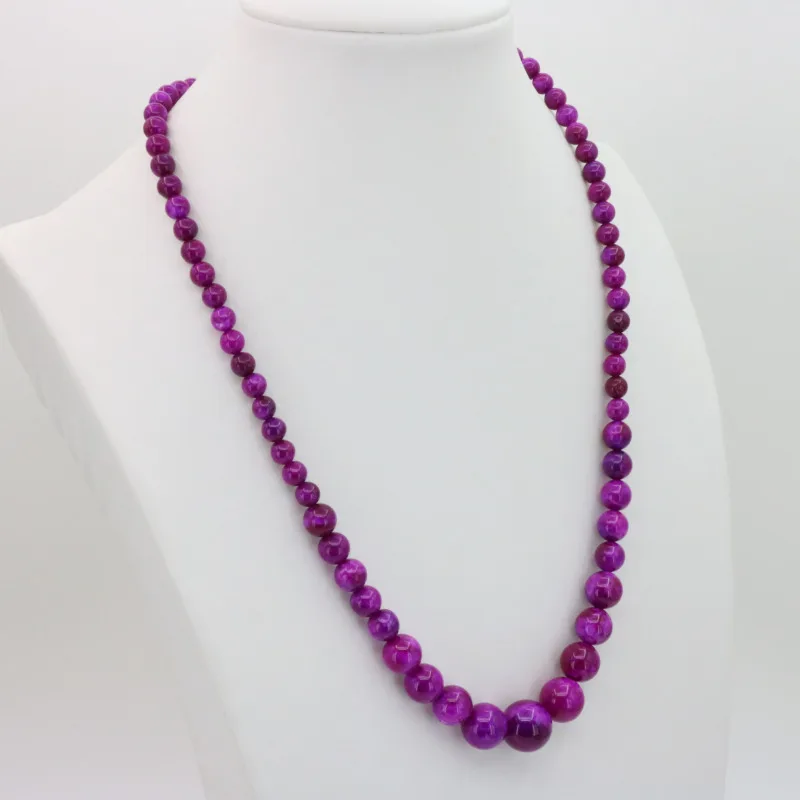 Sugilite round bead stone tower chain 6 14mmwomen hot sale jewelry