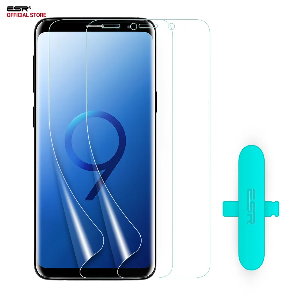 

2PCS/Lot ESR Screen Protector for Samsung Galaxy S9 S9 Plus Full Coverage Soft TPU Crystal Clear Skin Film with free Install Kit