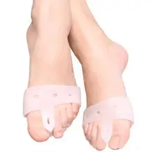 Высококачественный силиконовый удобный разделитель для пальцев ног 2 шт. гелевые разделители вальгусной деформации для ног