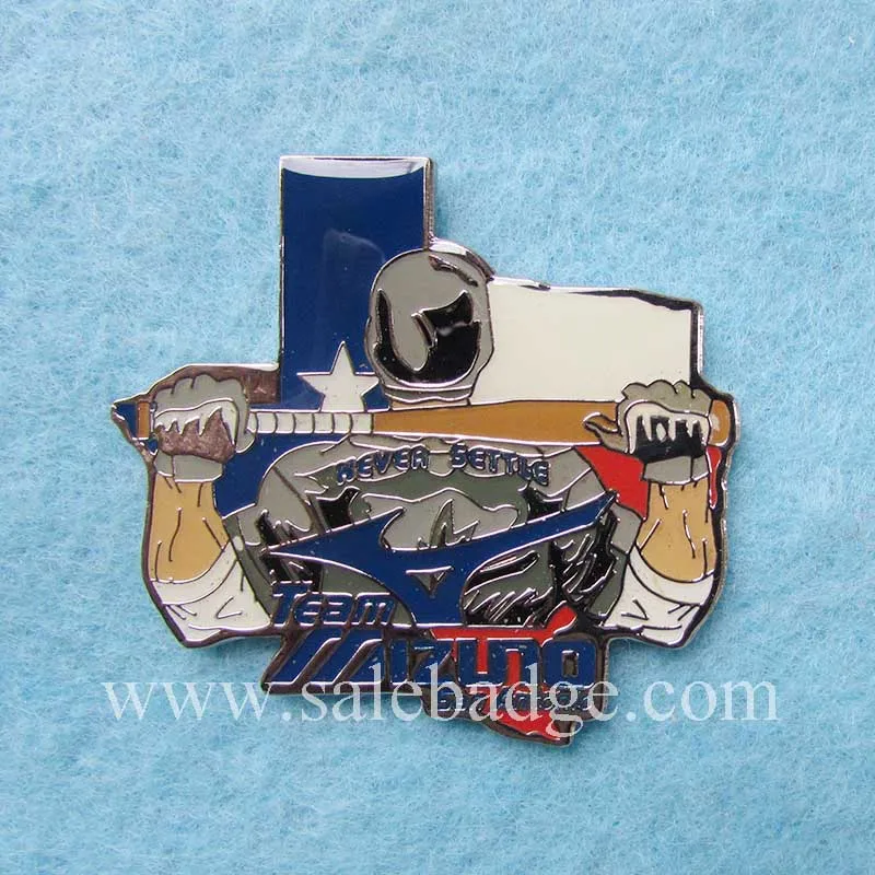 Make Design Baseball Team Lapel Pins Soft Enamel Badges No MOQin Pins