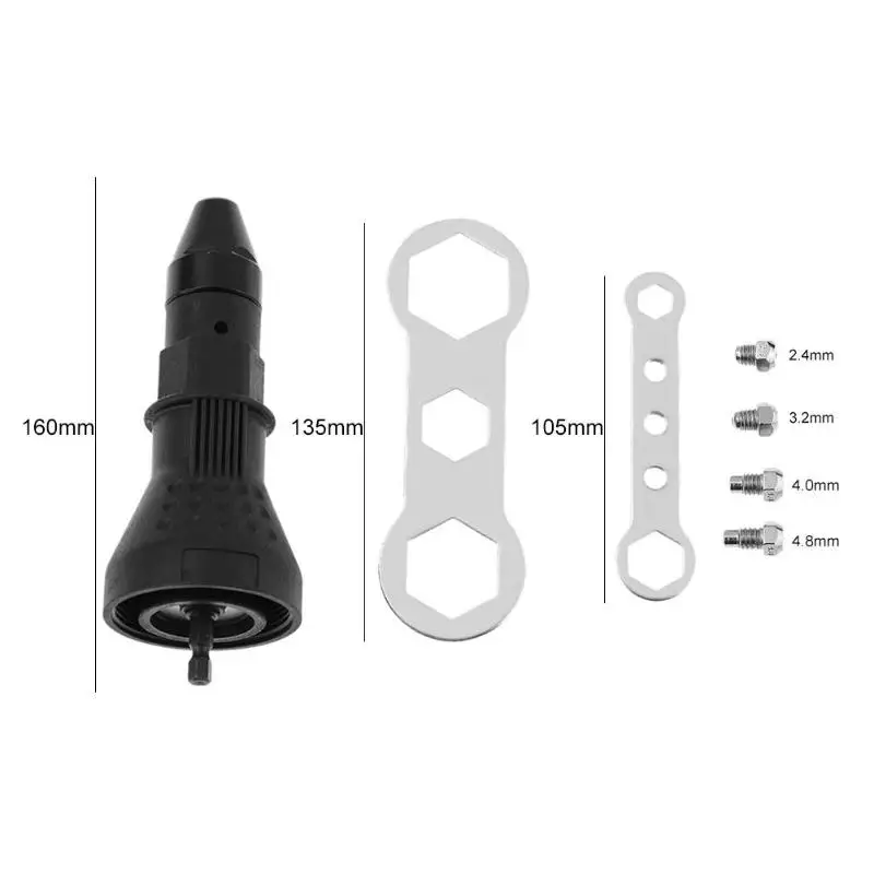 Электрический заклепки гайка пистолет многоцелевой сверла адаптер вставить гайка гаечный ключ заклепочный инструмент дрель адаптер наборы механических инструментов