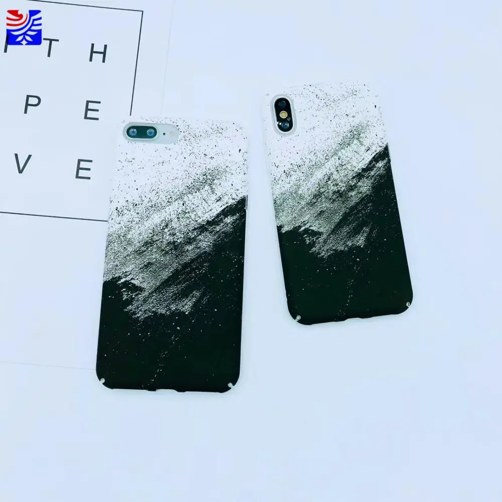 PEIPENG Chinese ink and wash  Retro feel good mobile Case For 7 7Plus 8 8Plus X so cool Phone Case 09