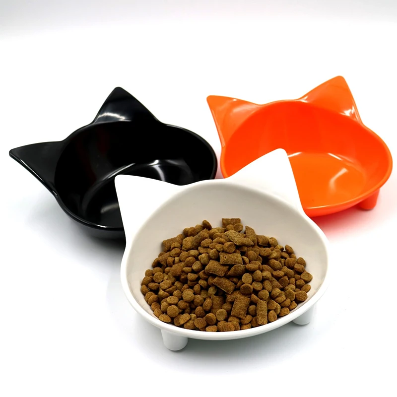 

Pet Feeder Cat Bowl Shallow Cat Food Bowl Non Slip Dish Puppy Wide Cat Feeding Water Bowls for Relief of Whisker Fatigue