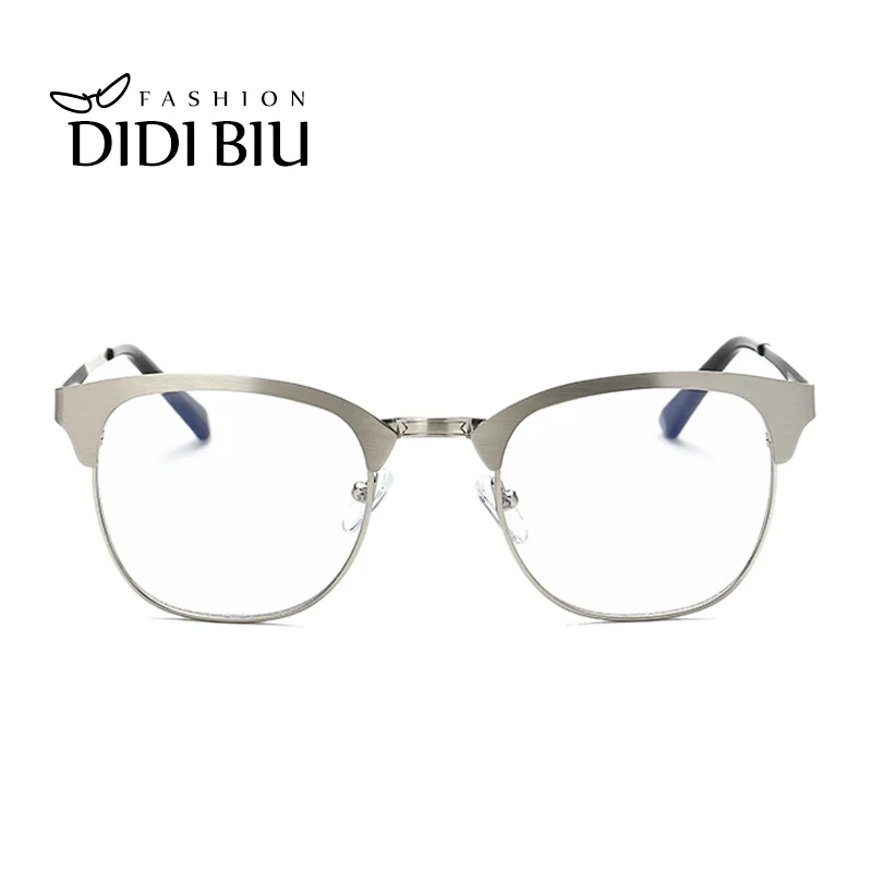 DIDI металлические очки, анти синий луч, компьютерные очки для женщин и мужчин, тонкая оптика, оправы для очков по рецепту, Квадратные прозрачные линзы U807