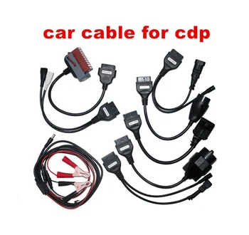

2Set/Lot 16 pcs Multi-branded Car Cables For VD Pro wow snooper cdp multidiag pro OBDII Cars Interface tool