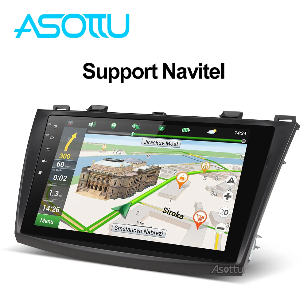 Excellent Asottu MMZD9081 9 inch android 8.1 car dvd for MAZDA 3  Touch Screen Octa core gps navigation car gps player Multimedia Stereo 5