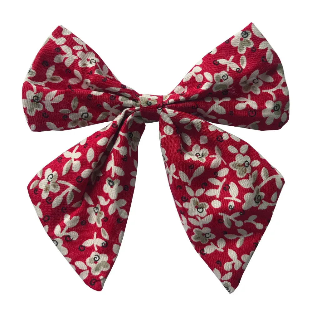 Cotton Linen Fabric Hair Bows Boutique Hair Clips Sailor Bow Barrettes Hairgrips Baby Girls Women Hair Accessories Headwear head accessories female