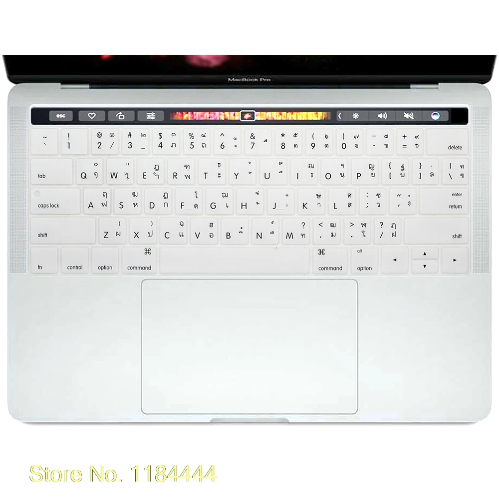 Силиконовый чехол для клавиатуры на тайском языке Apple Macbook Pro 13 3 дюймов A1706 15 4 A1707