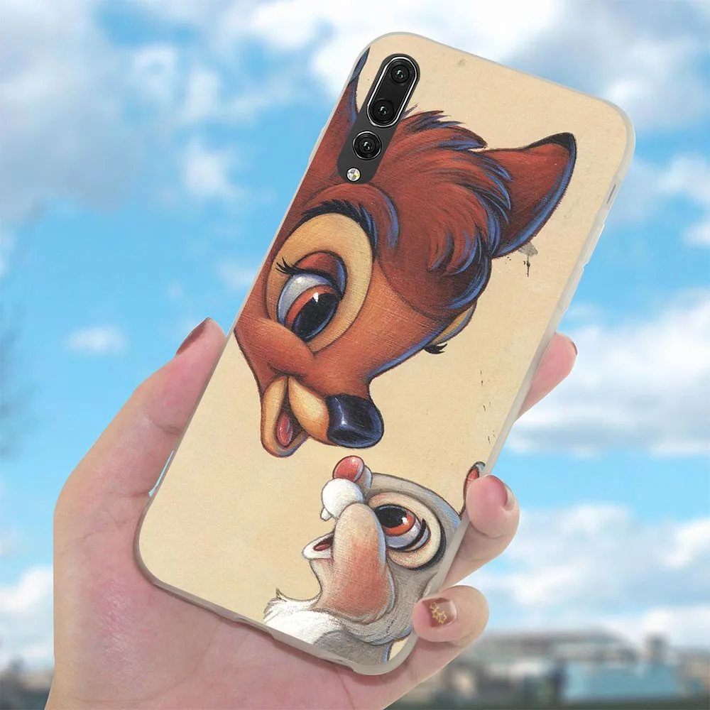 Мягкий ТПУ чехол с оленем Бэмби из США для Mate 20 Pro Huawei P9 Lite чехлы P20 P Smart 10 P30