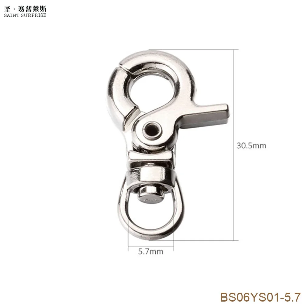20pcs Gold Swivel Trigger Clips Snap Hooks Lobster Clasp Keychain DIY Craft