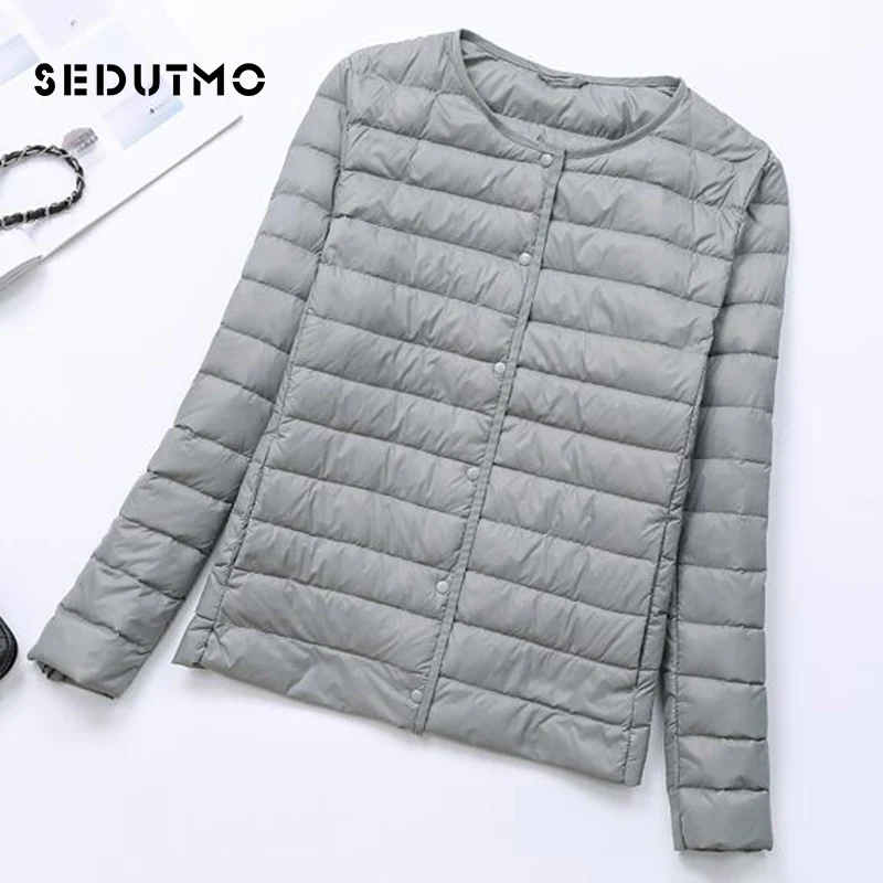Kopen SEDUTMO Winter Plus Size 4XL Womens Donsjack Ultra Light Duck Down Jas Korte Herfst Slanke Korte Puffer Jas ED617