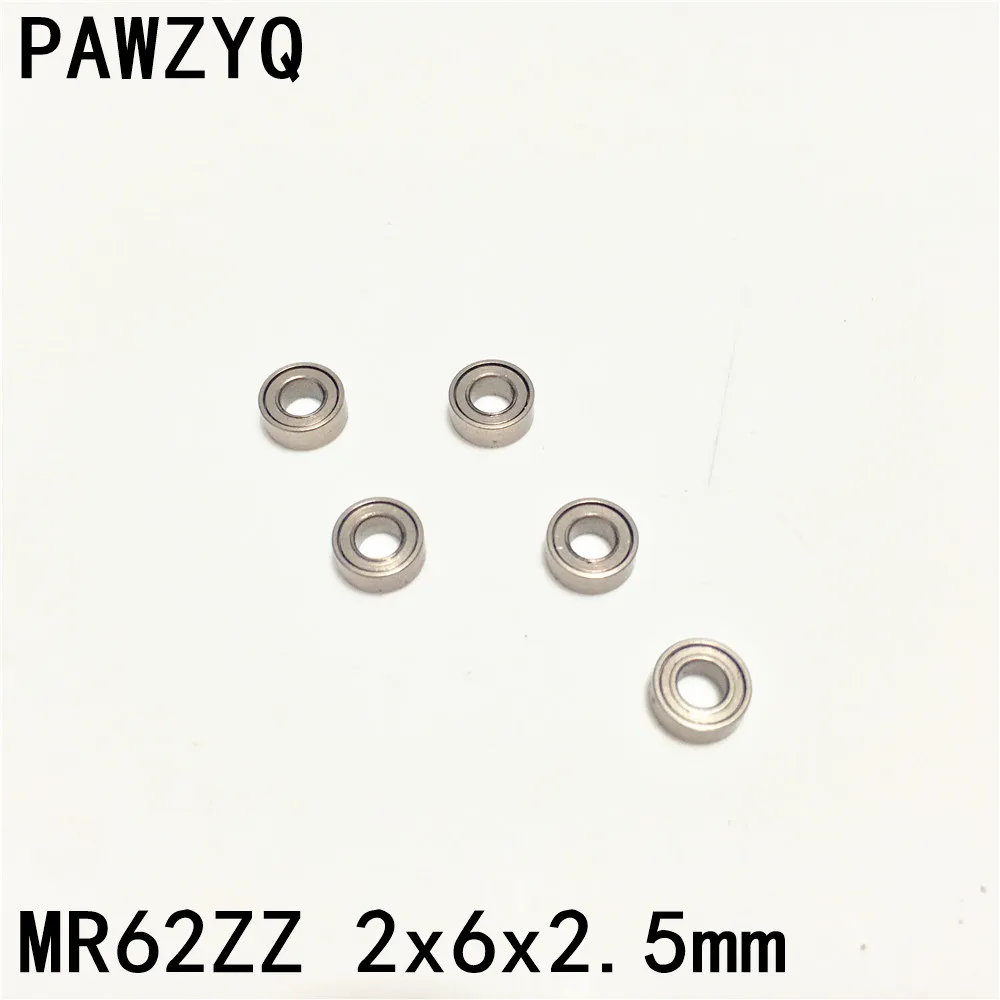 50 шт. MR62ZZ MR62 2Z 2x6x2 5 мм радиальный шарикоподшипник металлический экранированный