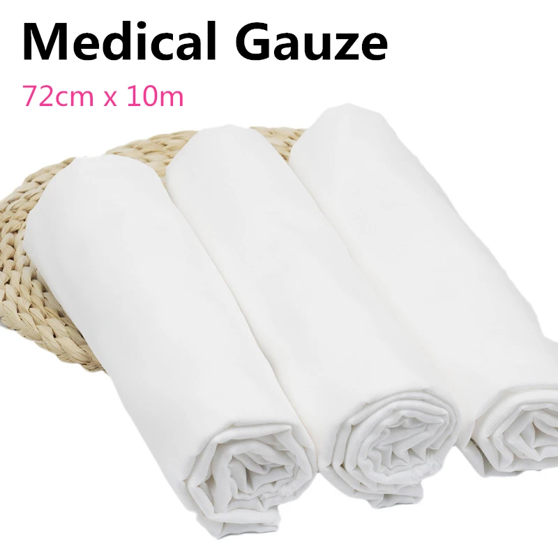 

72cm x 10m Conforming Bandage Stretched Gauze Bandage Rolls with Bonus Medical Tape First Aid Supplies FDA Approved
