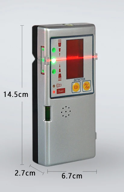 Открытый приемник Электронный нивелир 635nm лазерный уровень Доступен Красный Луч крест линия лазерный приемник или детектор с зажимом