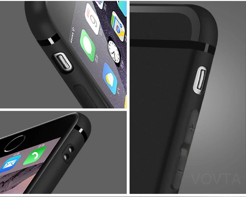 VOVTA Ultra Thin Phone Case for iPhone 6 6s Cases 6 6s Plus Luxury TPU Plastic Cover For iphone 7 8 Case 7 8 Plus SE 5 5s Cases9
