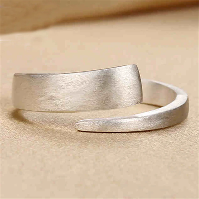 

Fashion 925 Sterling Silver Circle Open Rings For Women Personality Simple Style Lady Prevent Allergy Sterling-silver-jewelry