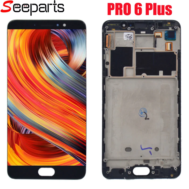 100% протестированный Новый ЖК-экран Meizu Pro6 Plus Pro 6 P с цифровым преобразователем в