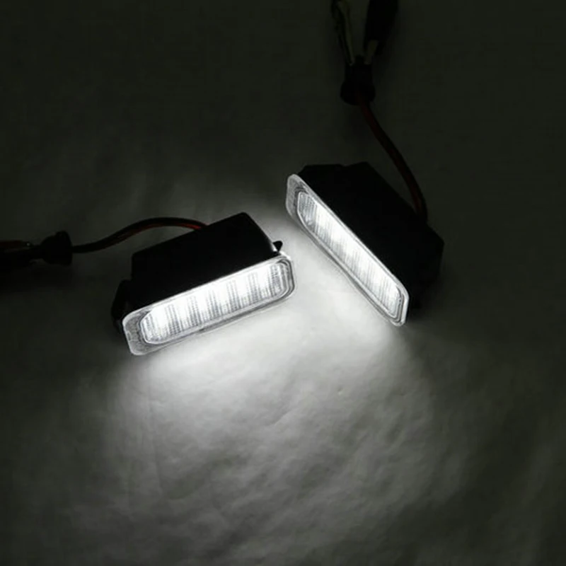 Подходит для Jaguar XF X250 XJ X351 White CANbus 2 шт. светодиодный номерной знак лампа|light for|light