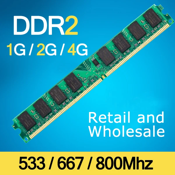 Brand New Sealed DDR2 1 ГБ/2 ГБ/4 ГБ 800 МГц/667 МГц/533 МГц DDR 2 DIMM-240-Pins memoria Оперативной Памяти Для