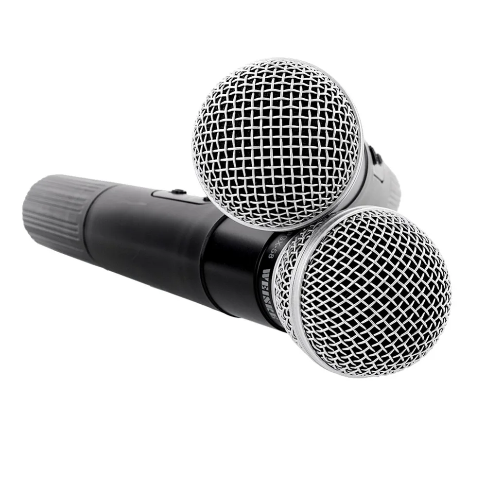 Hot UHF UT4 Type Dual Wireless Microphone Mic System Cordless +2 MIC