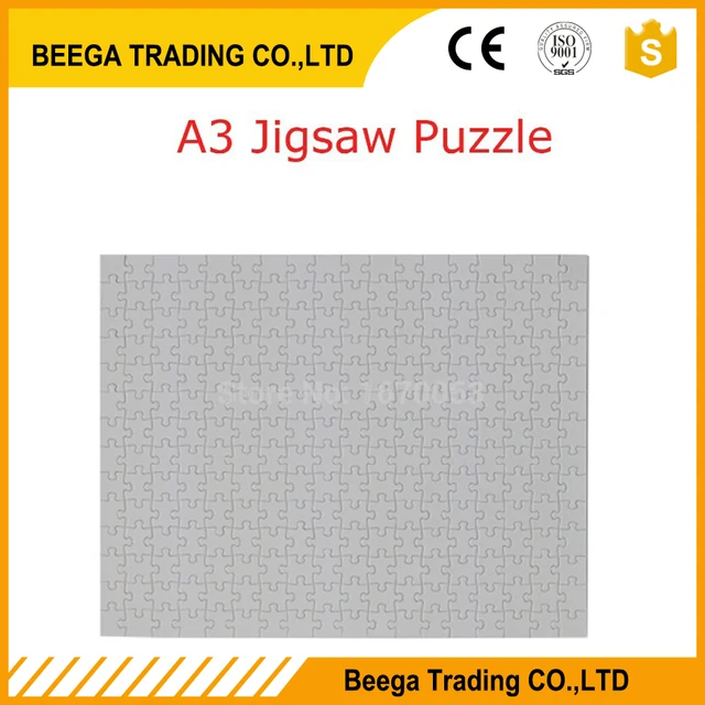 free shipping a3 blank sublimation puzzle custom made puzzles blank