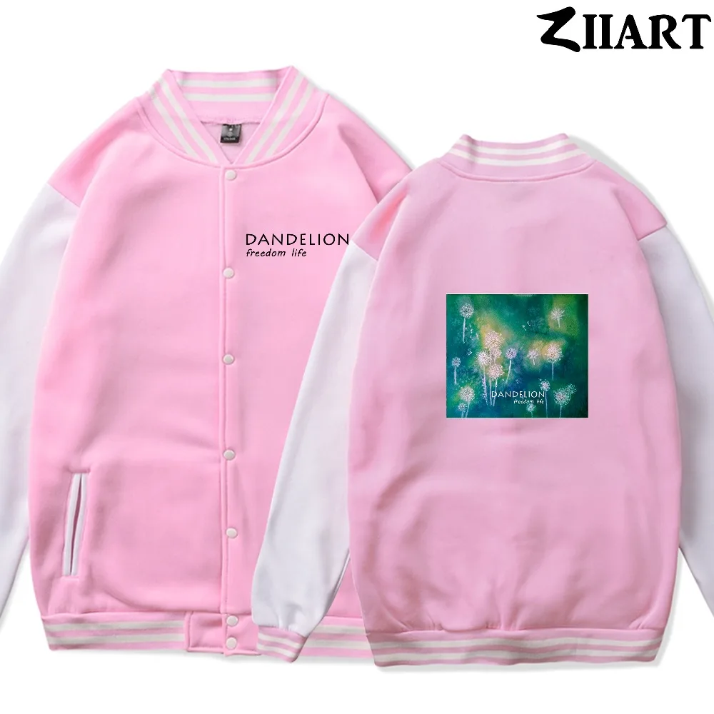 Семена одуванчика Freedom life Taraxacum Green plant для девочек Женские флисовые бейсбольные