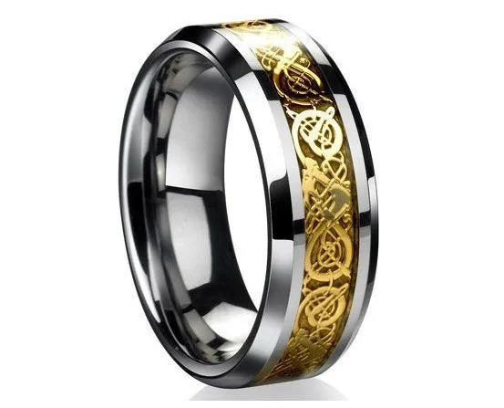 Free Shipping Valentine S Day Vintage Chinese Dragon Stanless Steel Free Shipping Valentine S Day Vintage Chinese Dragon Stanless Steel Gold Color Ring For Men Lord Wedding Band New Punk In Rings From Jewelry