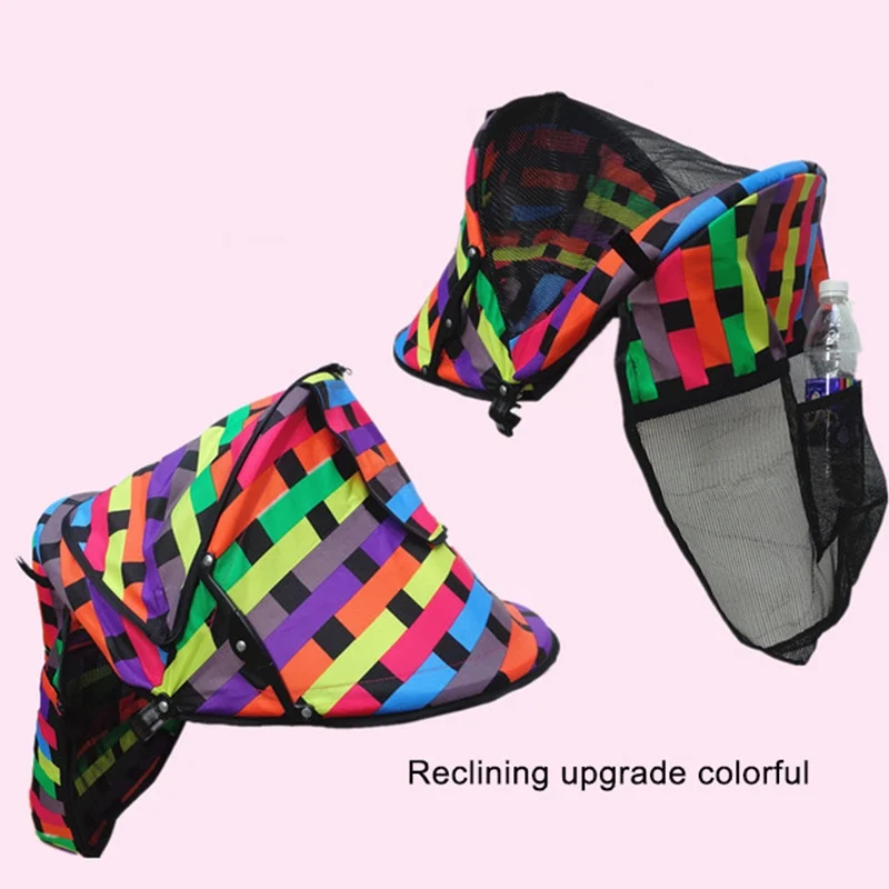 Colorful B Детская коляска с солнцезащитным козырьком, солнцезащитный козырек, чехол для коляски, аксессуары для коляски, автомобильное кресло, коляска, кепка, Солнцезащитный капюшон - Цвет: Colorful B