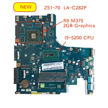 

Test Original For Lenovo Z51-70 AIWZ0 Z1 LA-C282P Notebook motherboard with AMD R9 M375 2GB video card