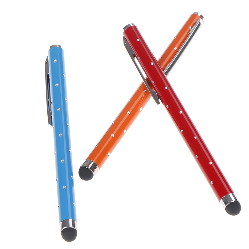 2 шт планшет емкостный стилус с шариковой ручкой из микрофибры сенсорный экран ручка для телефона