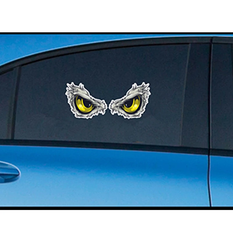 Atreus 2 шт. автомобильный Стайлинг 3D наклейки с глазами орла для BMW E46 E39 E60 E90 E36 F30 F10 Mini