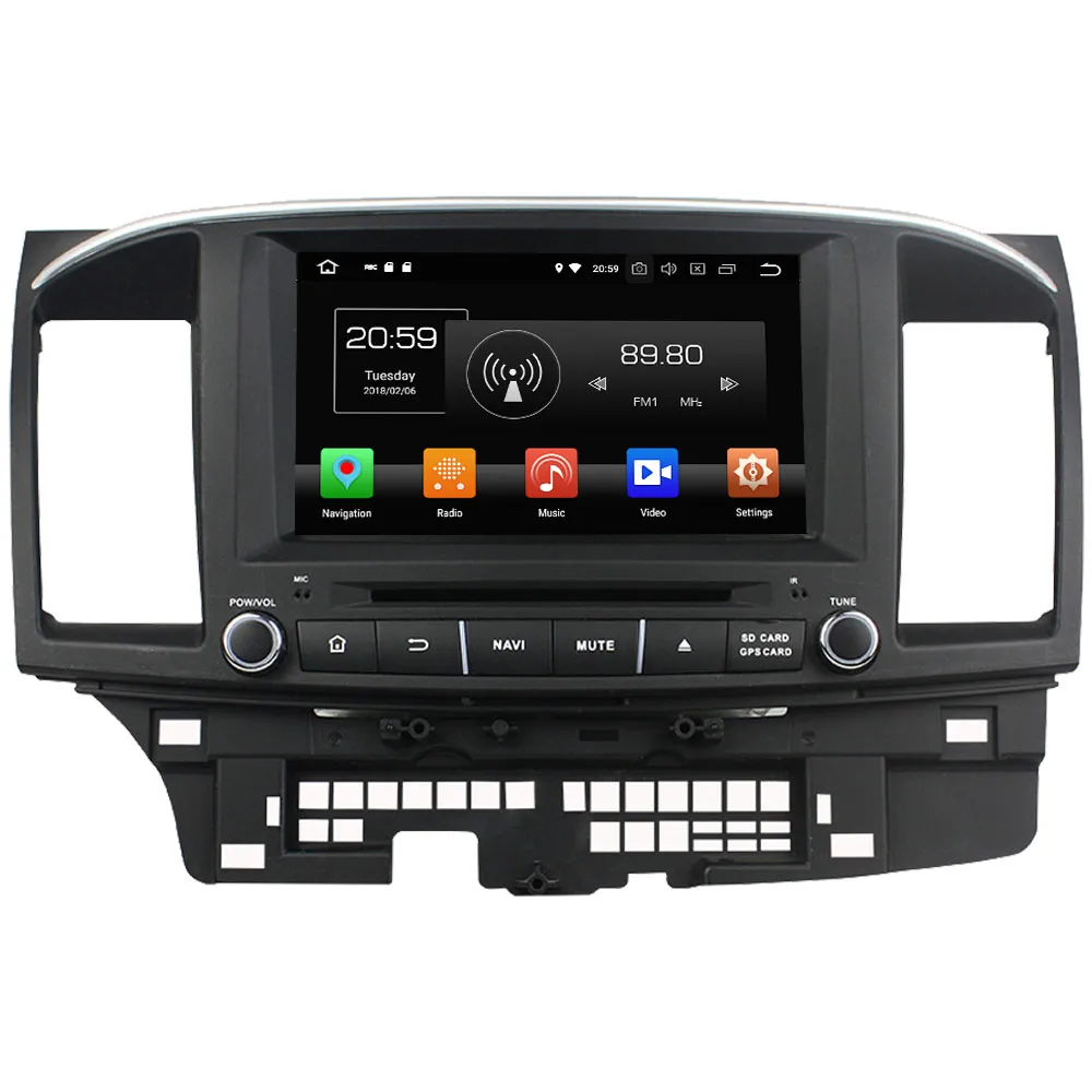 

8'' Android 8.0 Octa Core 4GB RAM 32GB ROM SWC BT DAB+ Car DVD Player Radio GPS Navi Stereo For Mitsubishi Lancer 2006-2015