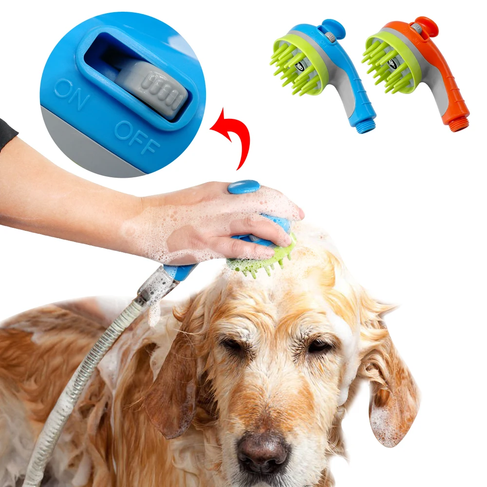 

Pet Dog Cat Shower Sprayers Bathtub Brush Dogs Cats Horse Bathing Comb Massage Grooming Cleaning Tool Hair Washing