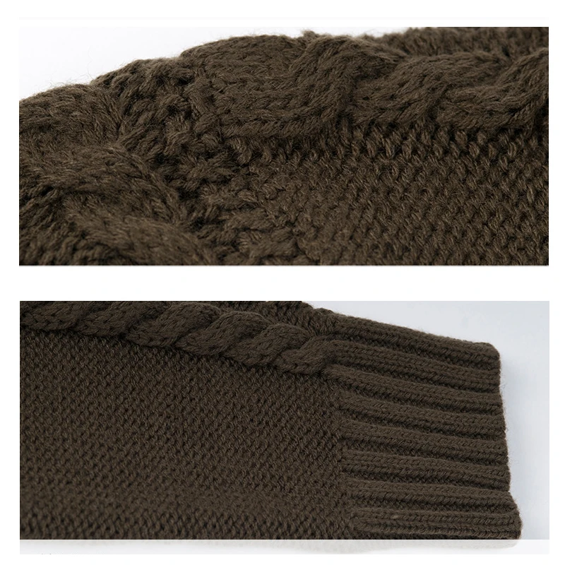 2017 Winter Thicken Turtleneck Sweater Women Brief Twist Hemp Flowers Cable Knitted Pullover Female Soft Warm High Neck Sweaters