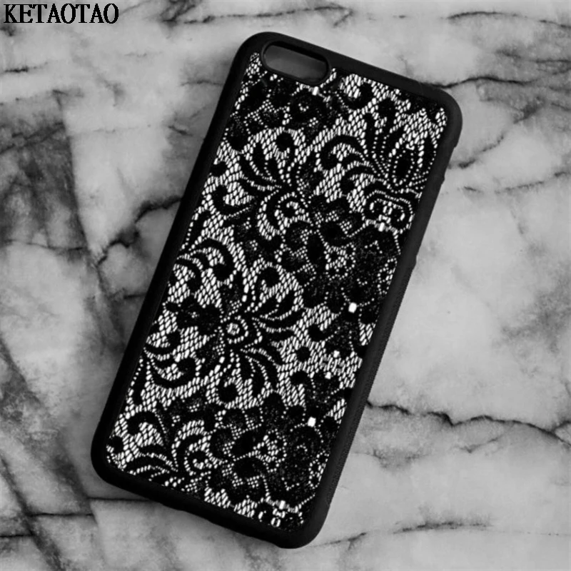 KETAOTAO чехлы для телефонов с кружевным цветком iPhone 4S 5C 5S 6 6S 7 8 Plus XR XS Max X S3 4 5 Чехол