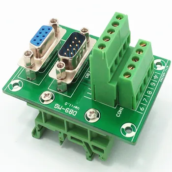 

D-SUB DB9 Male/Female Header Breakout Board, Terminal Block, Connector.