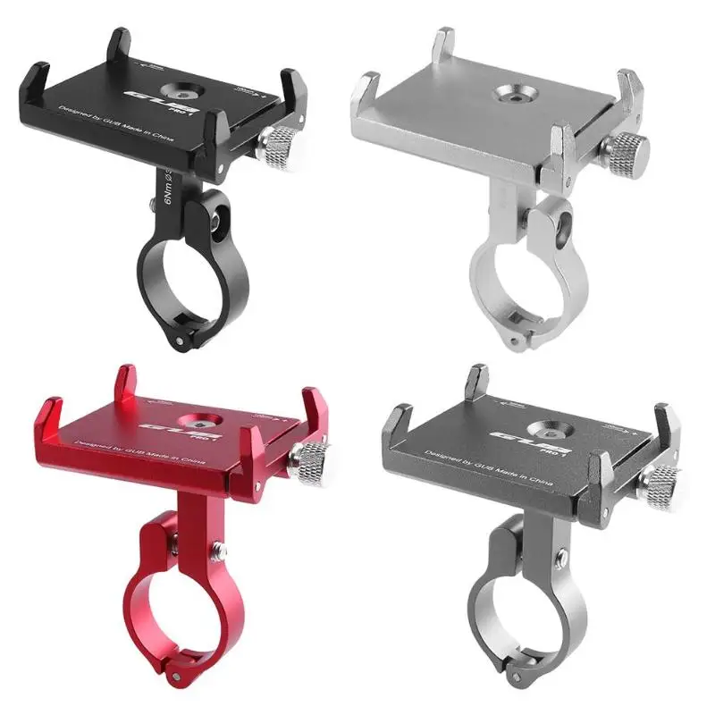 

Alloy Bike Cell Phone Holder Universal Aluminum Motorcycle Handlebar Phone Support for 2.17-3.94inch MTB Bike Bracket Mount