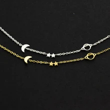 10 шт. модный браслет из нержавеющей стали для женщин Moon Star талисман-Планета браслеты и браслеты Подарки для лучшего друга