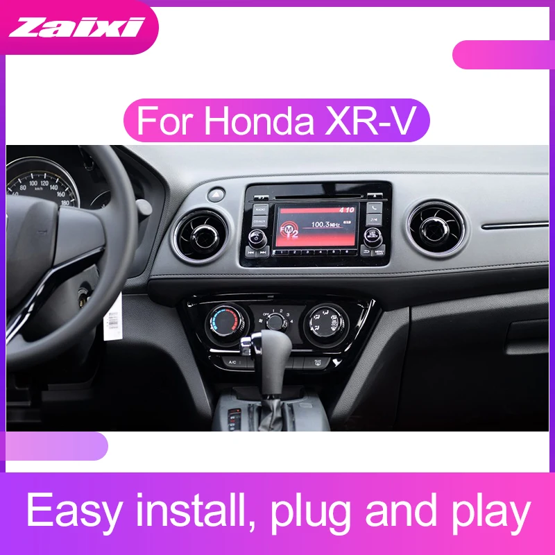 Discount ZaiXi Android Car Multimedia player 2 Din WIFI GPS Navigation Autoradio For Honda XR-V XRV 2013~2019 GPS Radio FM Maps BT 1