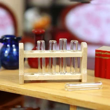 G06-X733 children baby gift Toy 1:12 Dollhouse mini Furniture Miniature rement Test tube rack 1pcs