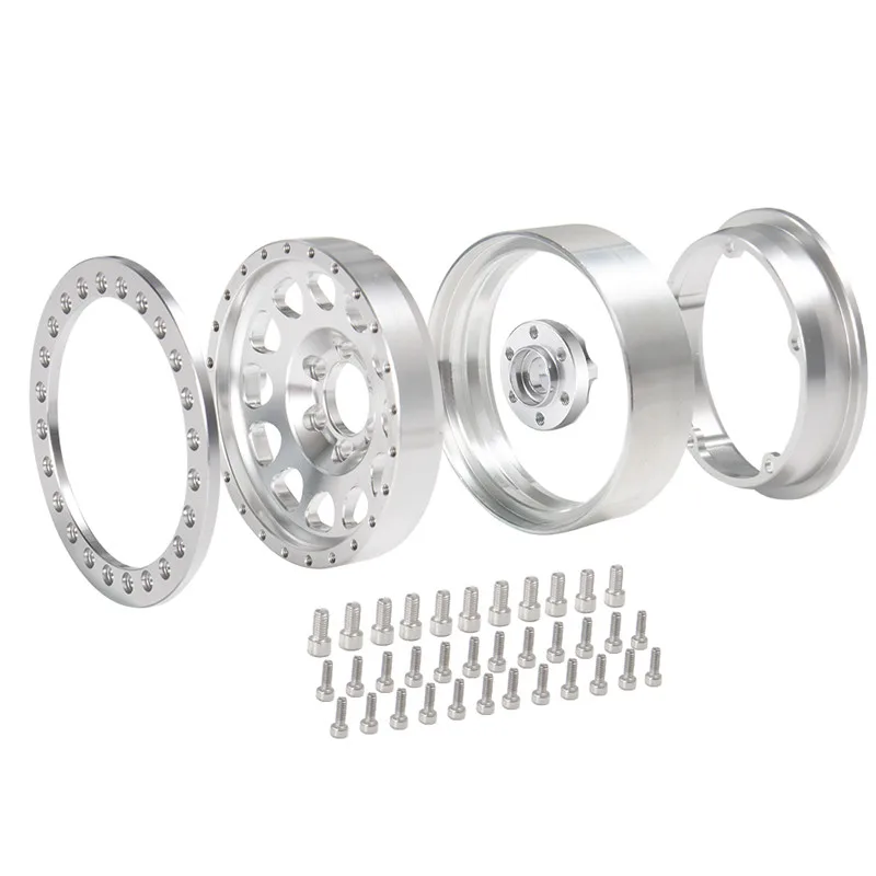 AXSPEED 4 шт. 2 Beadlock Колесные диски для Axial SCX10 RR10 Wraith 90048 90018 TRX4 1/10 RC Rock Crawler