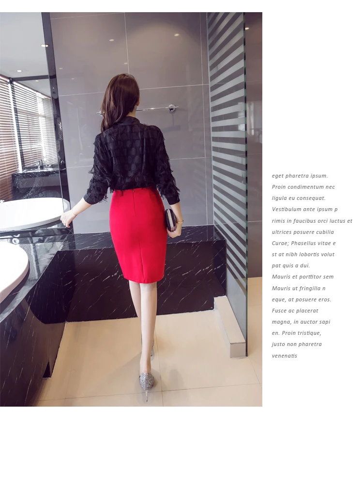 Плюс размеры Осень Зима Новые однотонные открытые разделение модные женские Bodycon Юбка Высокая талия пикантные карандаш Офисная Женская