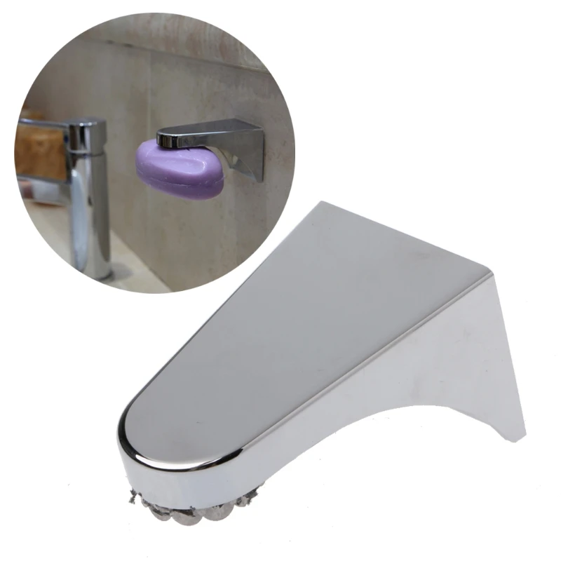 

Stainless steel Practical Magnetic Soap Holder Soap Dish Sink Liability Anti-bacterial Bathroom