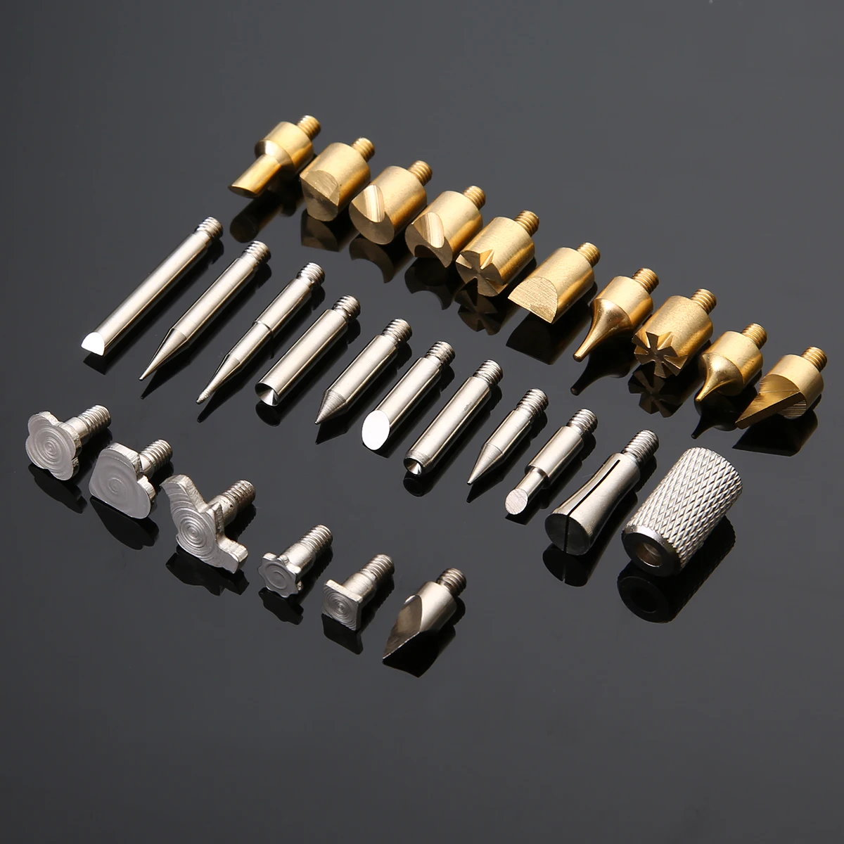 28pcs Soldering Iron Tool Kit Wood Burning Pen Tips & Stencil Set Carving Burner Wood burning Pyrography Tool Assortment Kit