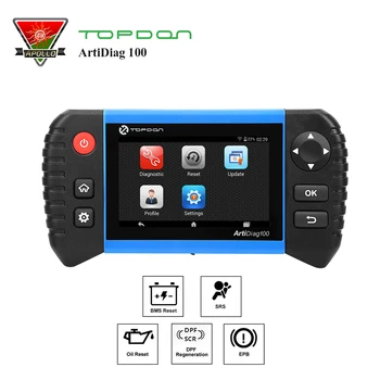 

TOPDON ARTIDIAG 100 Full OBD2 Code reader With All Systems Oil/EPB/SAS/BMS Reset Functions Diagnostic Tool