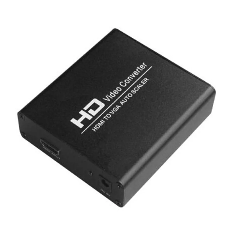 1080 P HDMI к VGA скалер-конвертер видео и аудио для PS4 pro PS4 Apple ТВ ПК лаптоп с адаптером питания