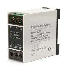 TG30S 220-440V AC Mini 3-Phase Sequence Relay Protector Voltage Phase Protective Relay free shipping geya grv8 04 three phase voltage control relay phase sequence phase failure over voltage undervoltage protection
