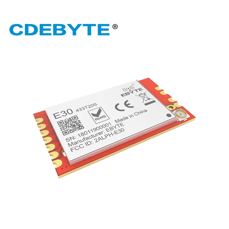 E30 433T20S SI4438 433 МГц 100 мВт IPX штамп антенна отверстия IoT uhf беспроводной