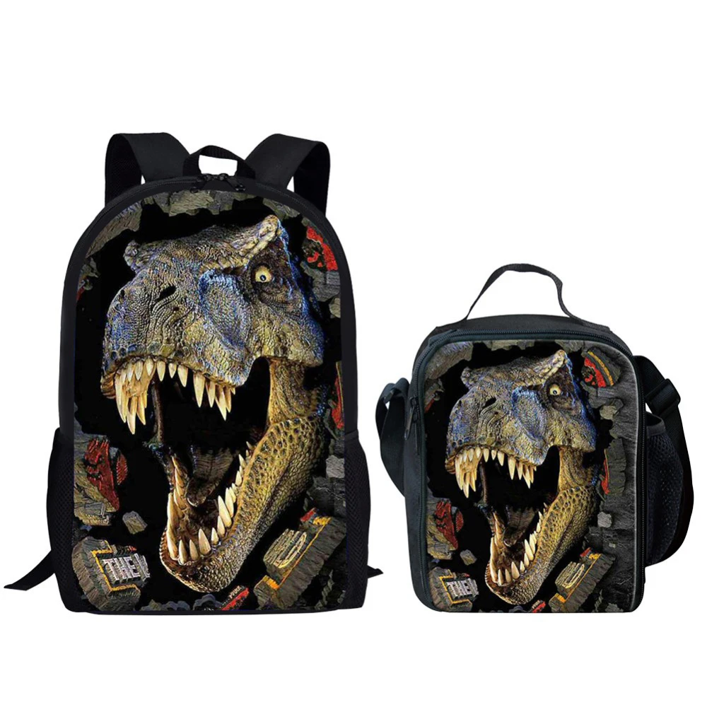 Dinosaur 3D Printing Set School Backpacks for Boys Orthopedic Satchel ...