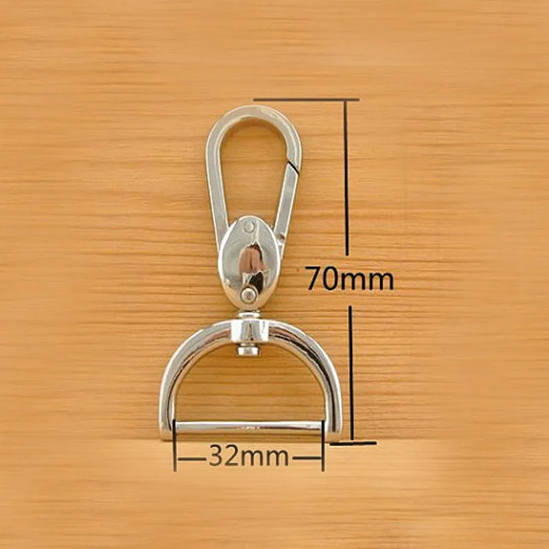 1.25 inch( 32mm )Swivel snap hook Push Gate Snap Hook 40 pcs Nickelin